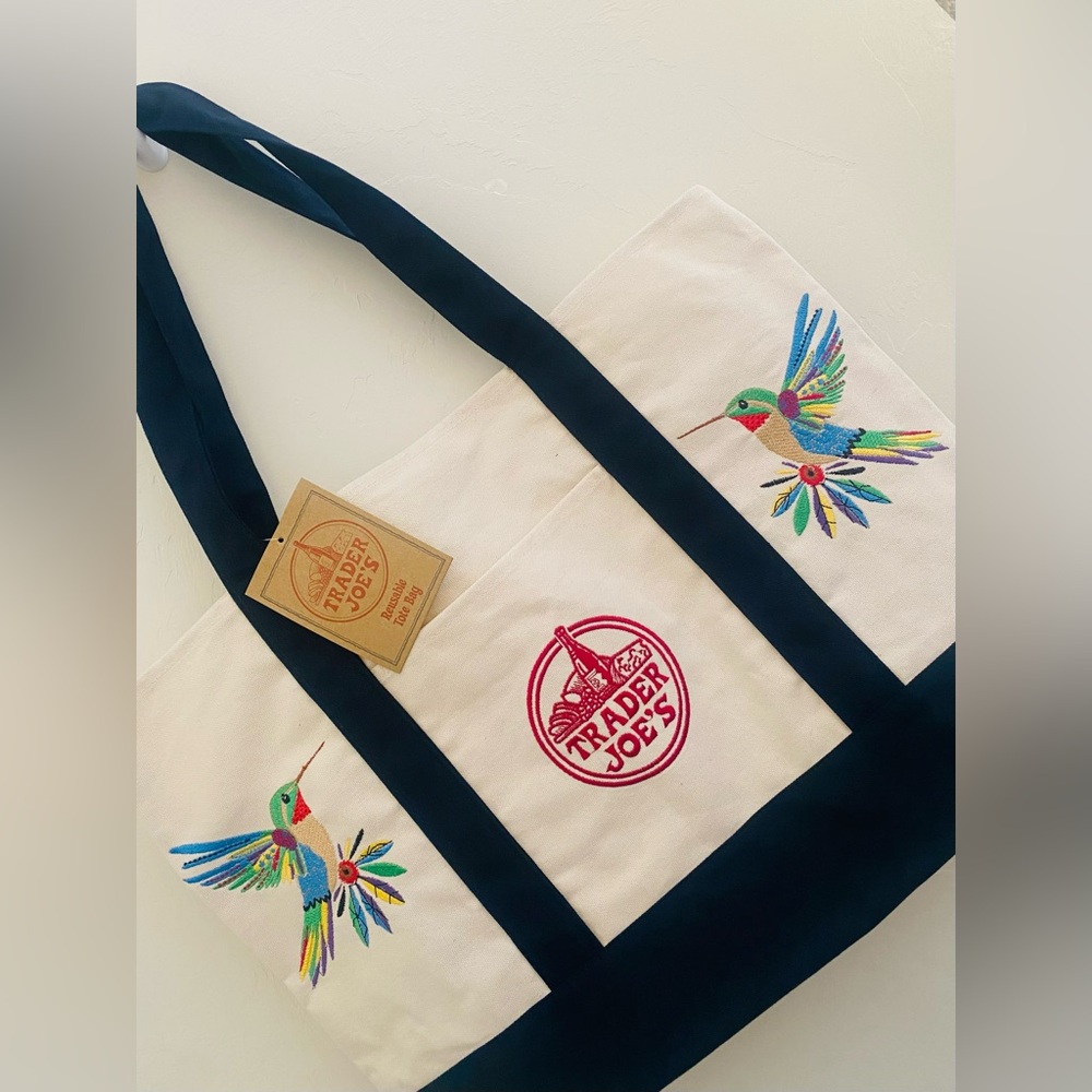 Trader Joe's Reusable Canvas Tote Bag - Picture 4 of 6